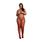 Bas autofixants à paillettes dorées pour un glamour tout en courbes – SexyPlus – Image 8
