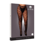 Collant grande taille à motif cœur pour un look curvy espiègle – LIN