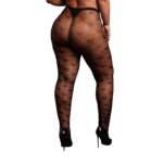 Collant grande taille à motif cœur pour un look curvy espiègle – LIN – Image 3