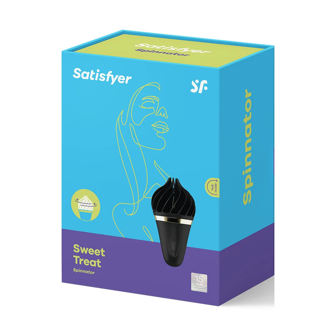 Vibromasseur clitoridien Satisfyer à nervures rotatives – Douce Friandise – Image 5
