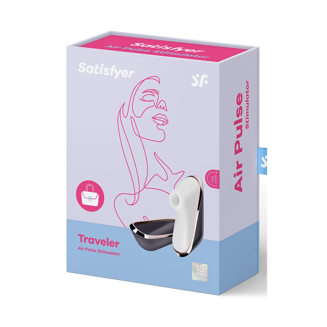Vibromasseur clitoridien Satisfyer avec technologie Air Pulse – Traveler – Image 1