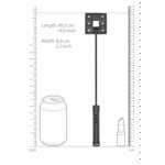 Cravache BDSM avec prise en main ferme | Cravache d’électrostimulation noire – Image 5