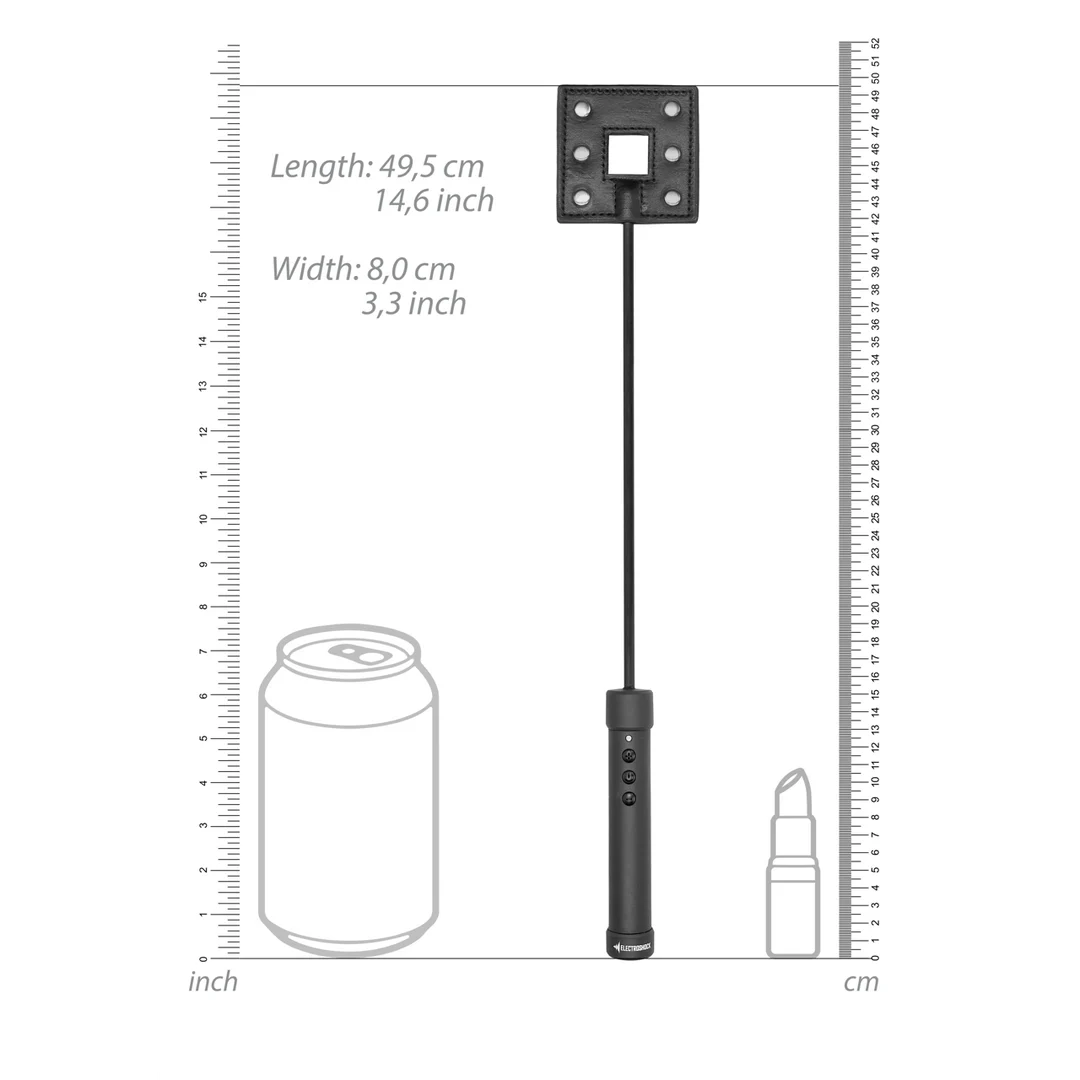 Cravache BDSM avec prise en main ferme | Cravache d’électrostimulation noire – Image 5