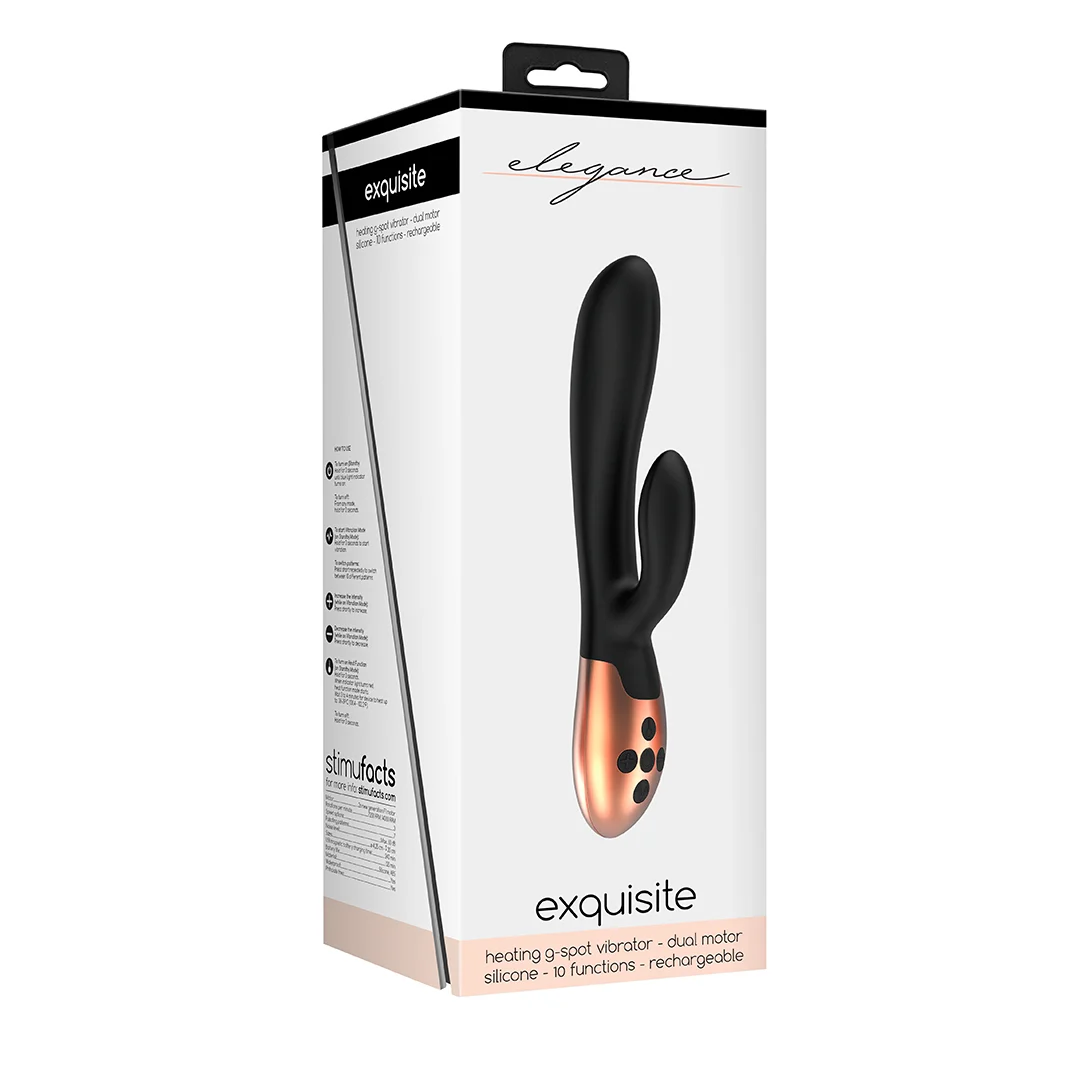 ELE002BLK-2 Vibromasseur point G avec fonction chauffante – Elegance by Shots – Image 1