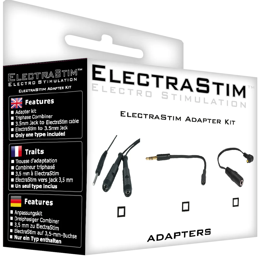 Kit adaptateur ElectraStim, adaptateur standard vers jack 3,5 mm – Image 1