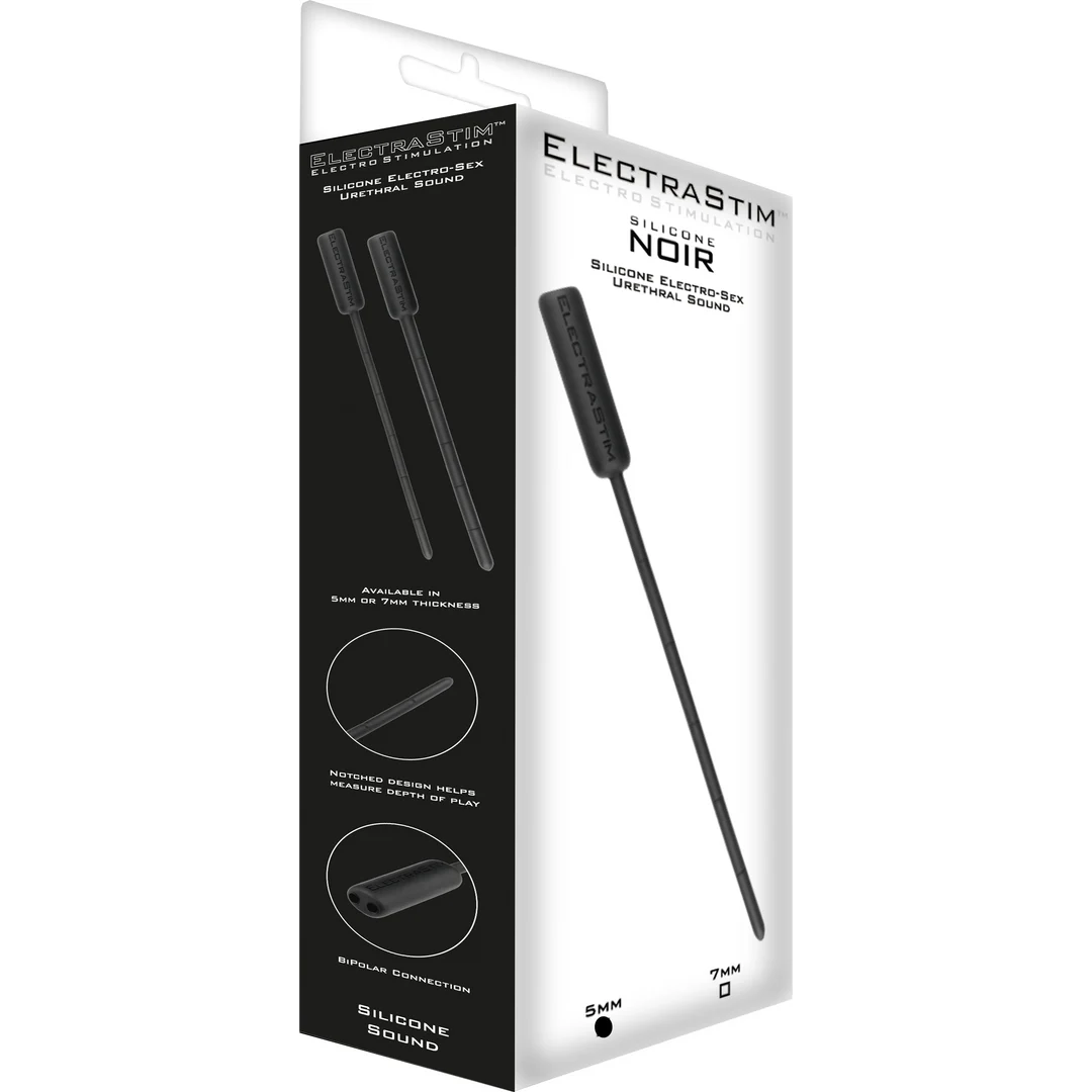 EM3175-2 ElectraStim Silicone Noir sonde urétrale 5 mm noire – Image 1