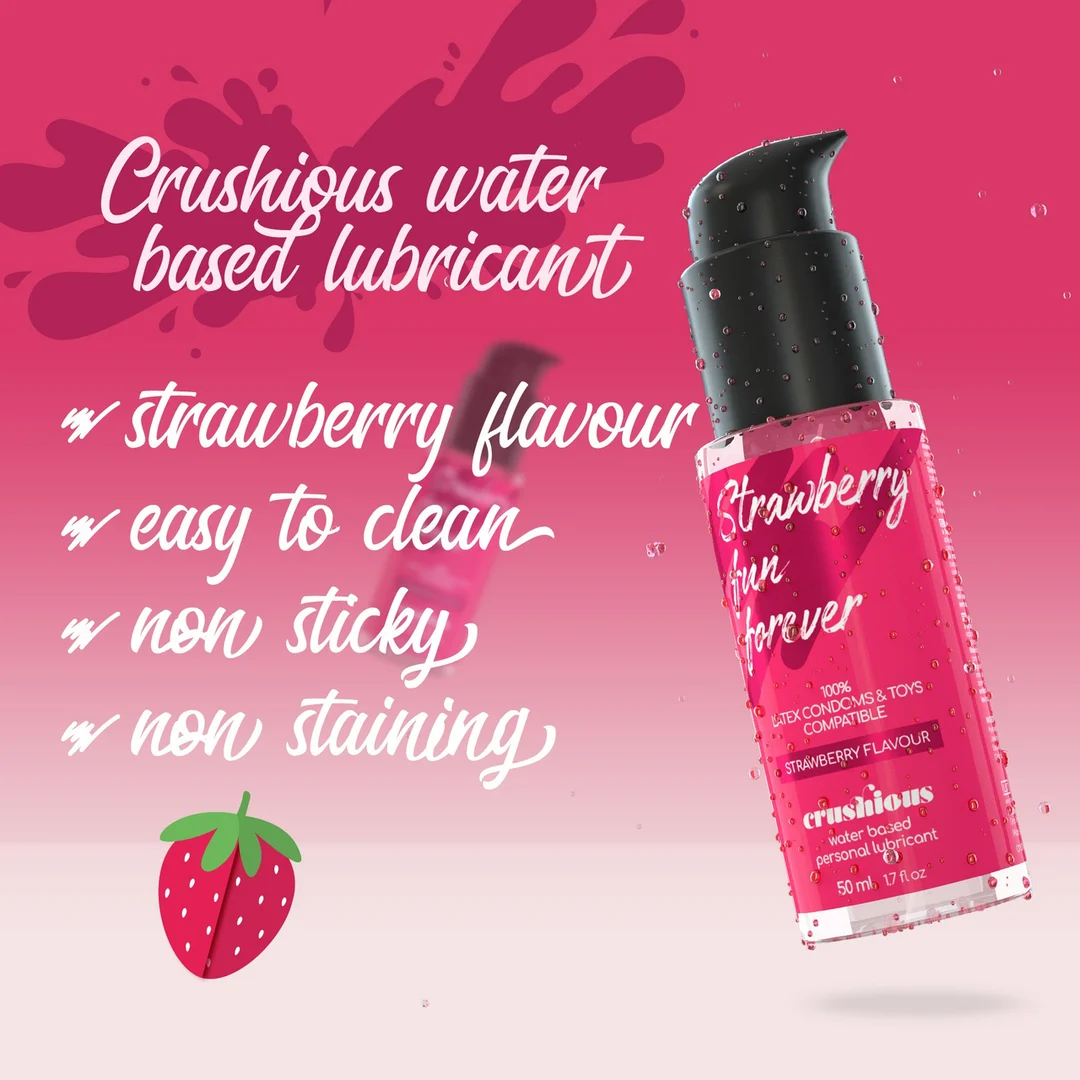 Gel lubrifiant Crushious au goût de fraise – Image 2