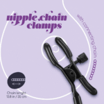 Pinces à tétons noires Crushious avec chaîne de liaison – Image 4