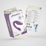 Vibromasseur en C rechargeable Crushious Pleasuriser avec lubrifiant, violet