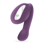 Vibromasseur en C rechargeable Crushious Pleasuriser avec lubrifiant, violet – Image 3