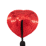 Caches tétons à pompons Bettie Boobs rouges et noirs – Image 2