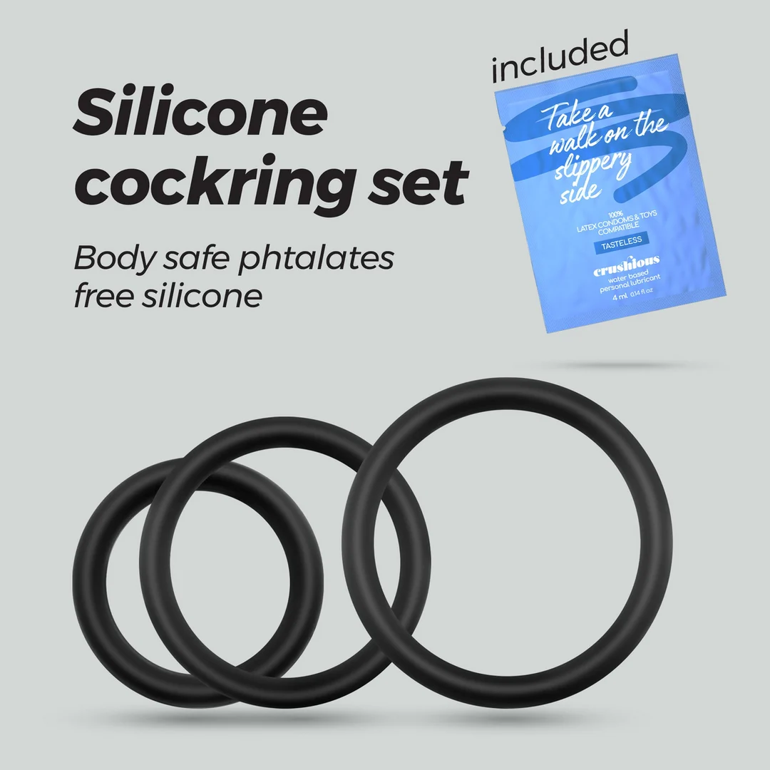 Set d’anneaux péniens en silicone Bandoleros – Image 4