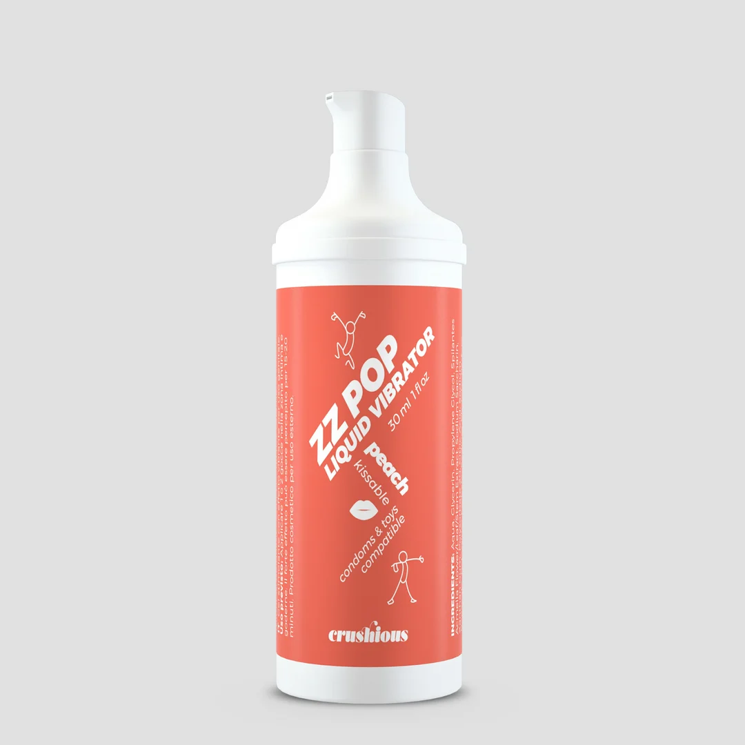 Crushious ZZ Pop vibromasseur liquide à embrasser, cerise, 30 ml – Image 9