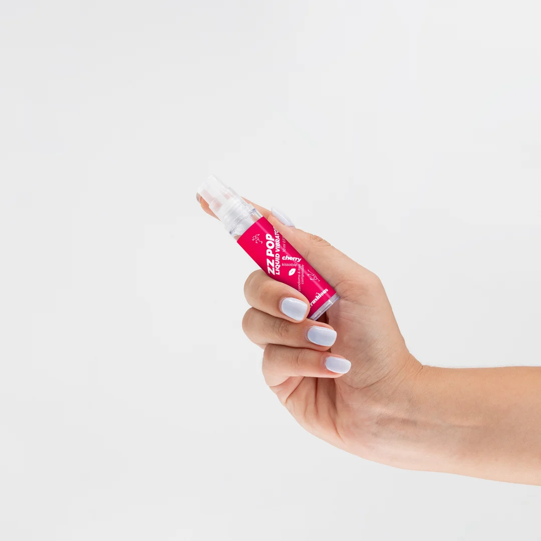 ZZ Pop gel stimulant à embrasser, cerise, 10 ml – Image 3
