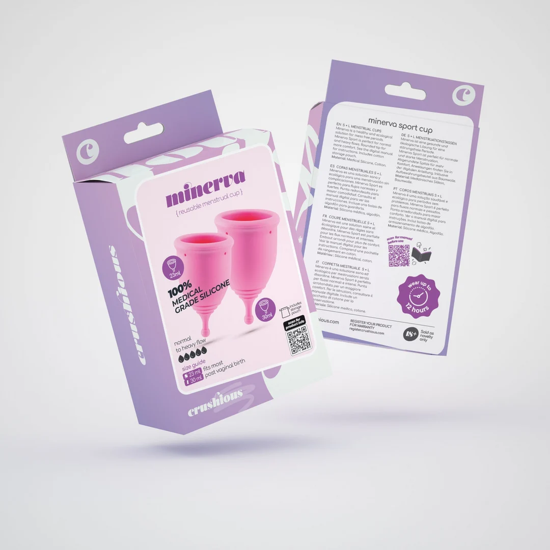 Coupes menstruelles Crushious Minerva avec pochette