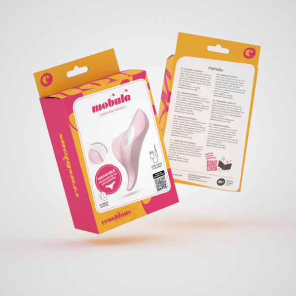 Vibromasseur de culotte Crushious Mobula avec télécommande