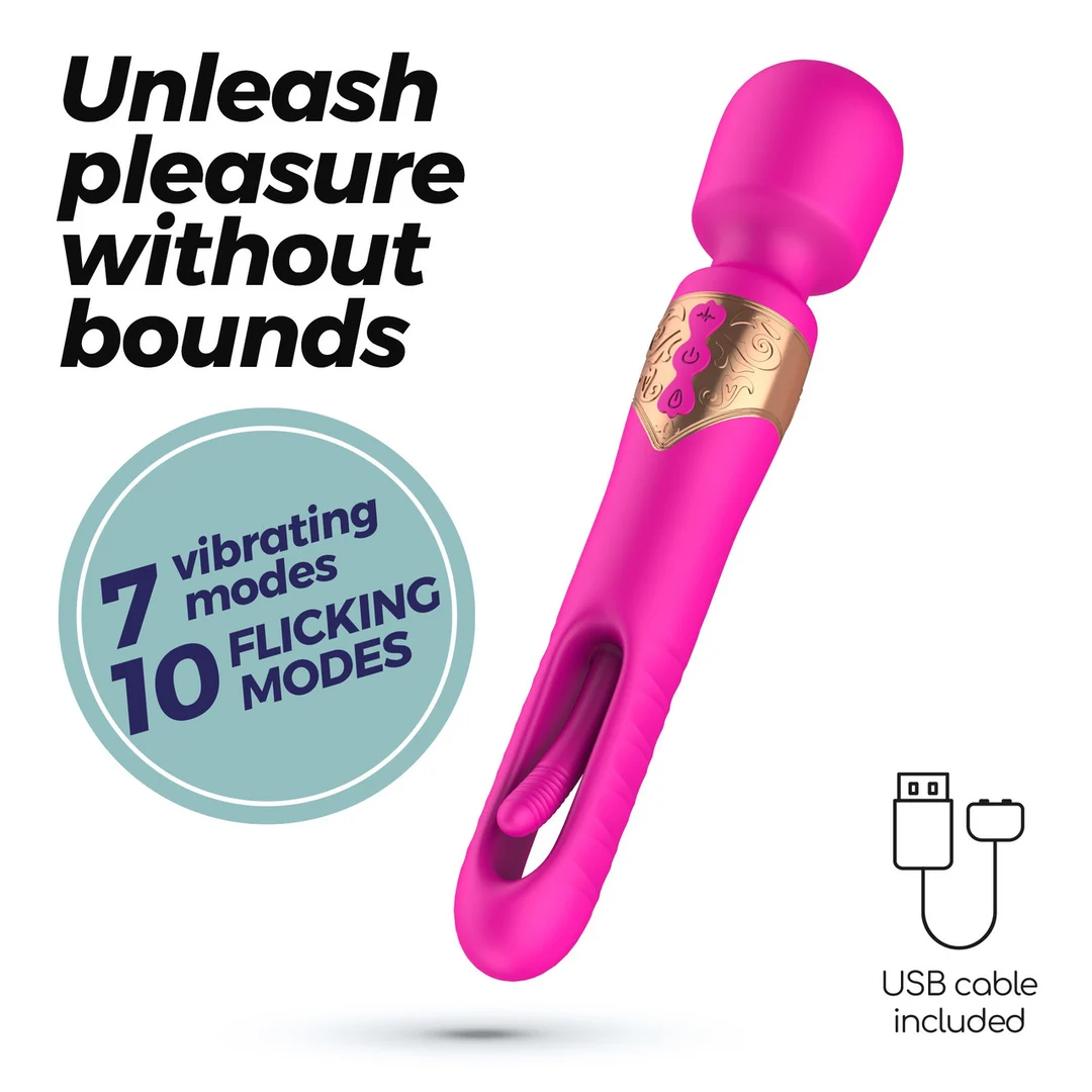 Wand de massage double Crushious Big Ben avec Flicker – Image 5