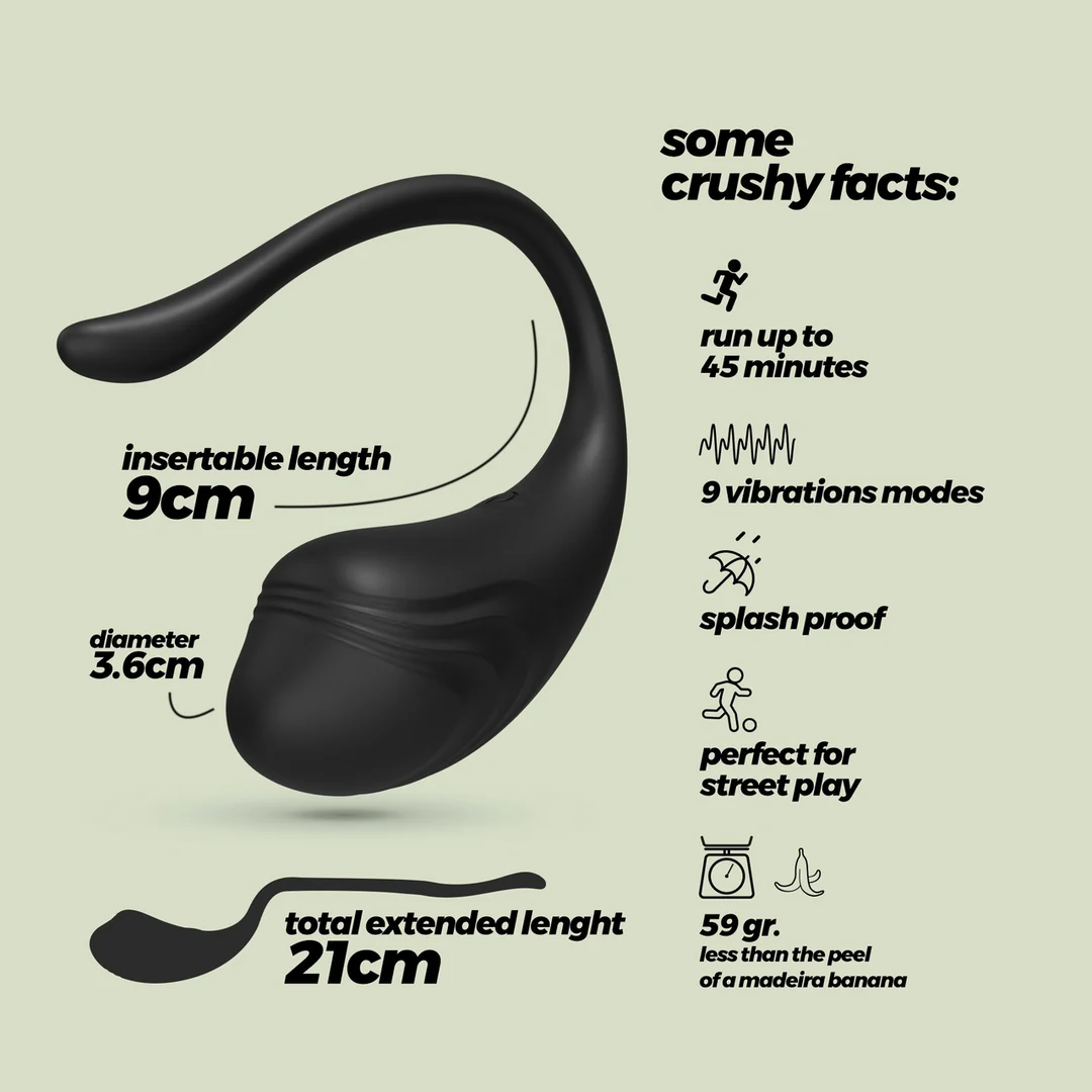 Œuf vibrant rechargeable Crushious Tamago – Image 6