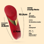 Bullet vibrante rechargeable Crushious Blinders noire – Image 11