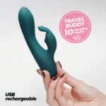 Crushious Lola mini vibromasseur lapin émeraude – Image 5