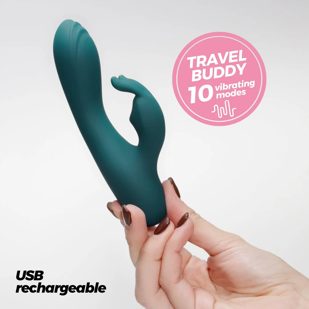 Crushious Lola mini vibromasseur lapin émeraude – Image 5