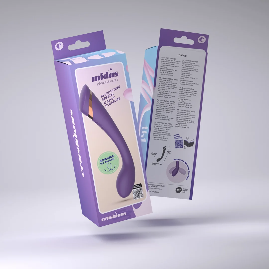 Crushious Midas stimulateur flexible du point G violet – Image 1