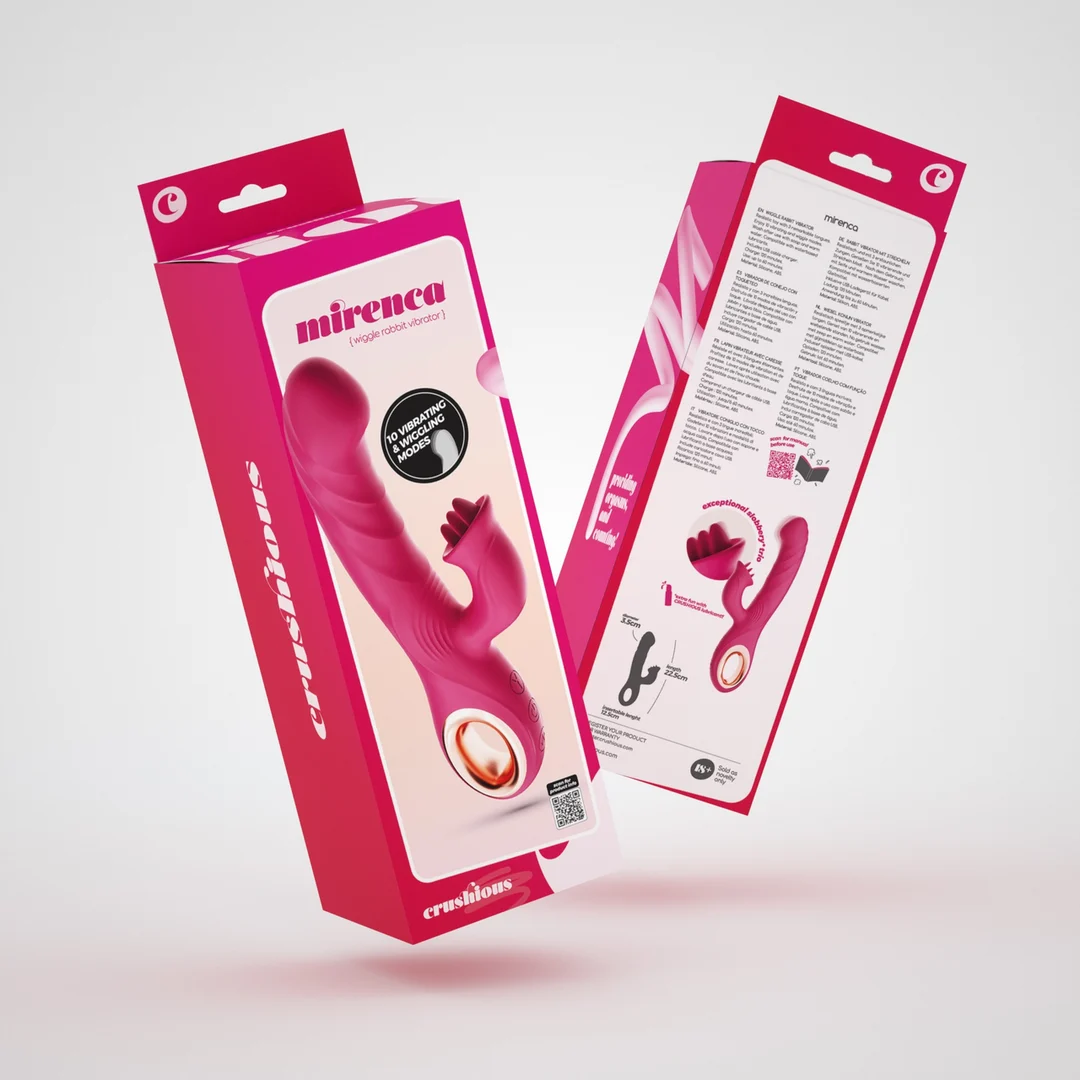 EX46734-2 Vibromasseur Crushious Mirenca Wiggle Rabbit – Image 1