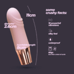 Mini vibromasseur Crushious Mellow Waves rose – Image 5
