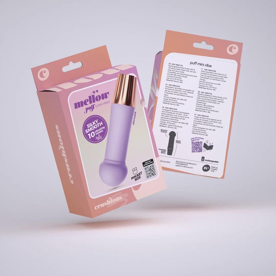 Mini vibromasseur wand Crushious Mellow Puff – Image 7