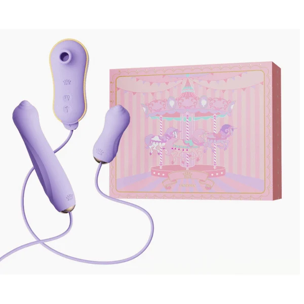 Vibromasseur à aspiration Zalo Unicorn avec pompe et embouts