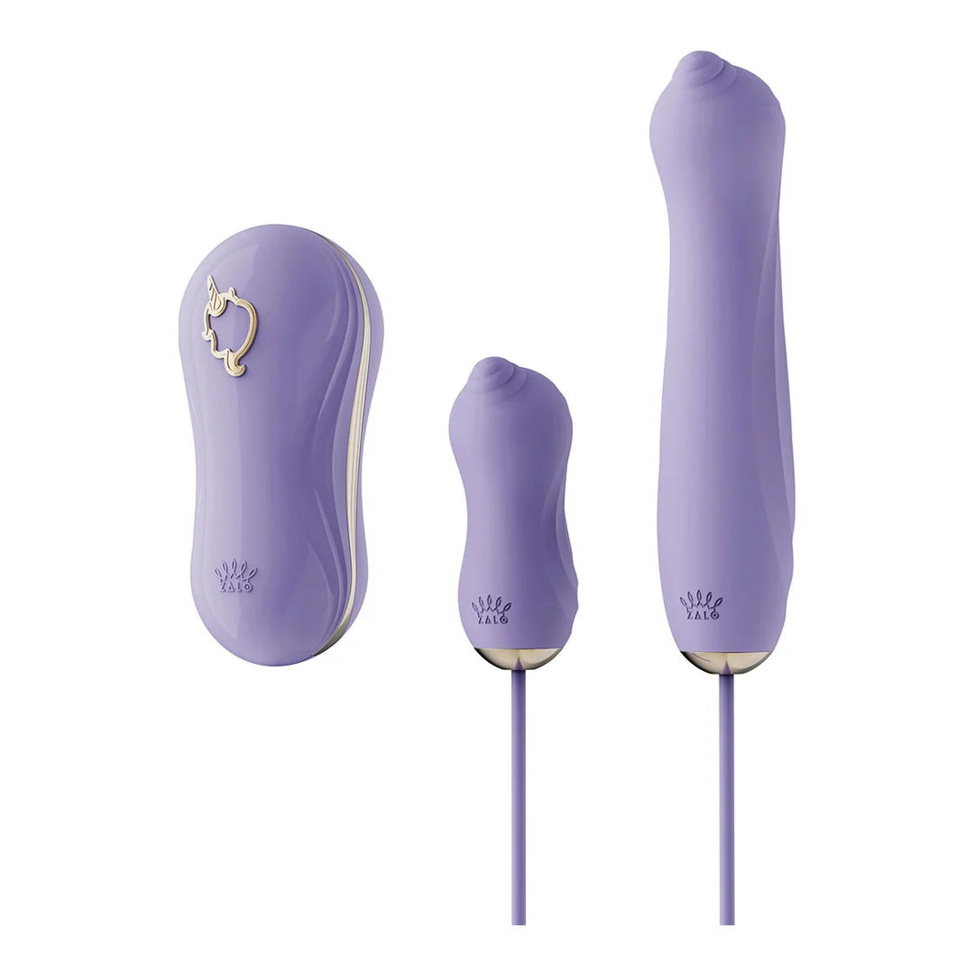 Vibromasseur à aspiration Zalo Unicorn avec pompe et embouts – Image 4