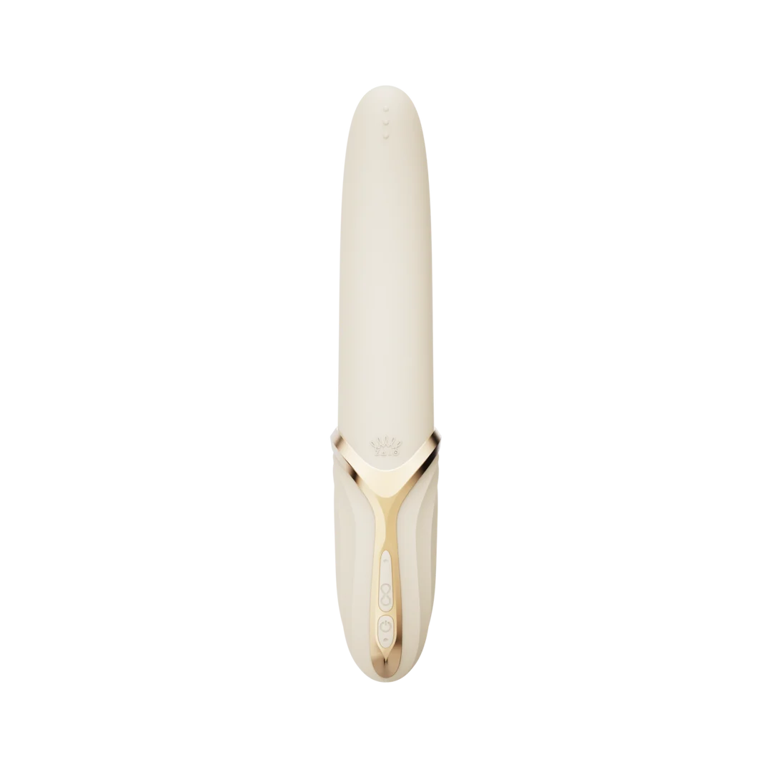 Vibromasseur clitoridien avec fonction chauffante – Blanc ivoire Zalo – Image 2