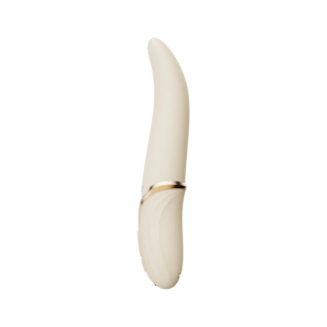 Vibromasseur clitoridien avec fonction chauffante – Blanc ivoire Zalo – Image 4