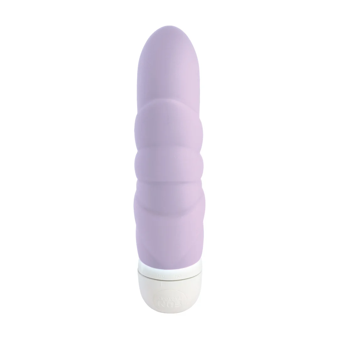 Mini vibromasseur, idéal en voyage avec reliefs, Fun Factory Pastel Lila – Image 2