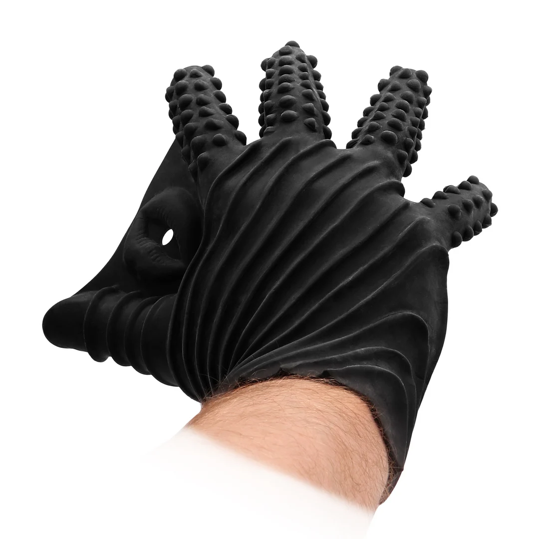 Gant de masturbation en silicone Fist It noir – Image 2