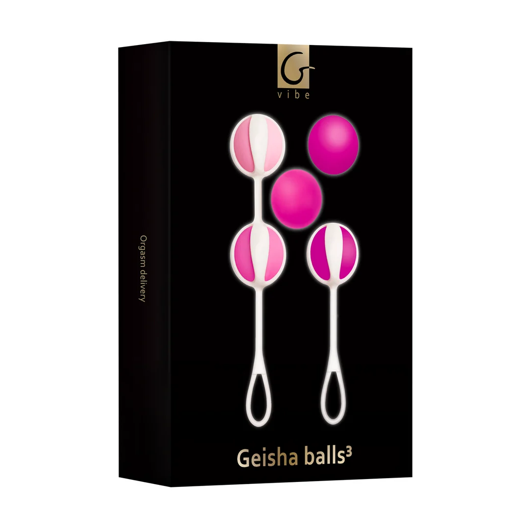 FT10493-2 Boules de Kegel, Geisha Balls 3, rose bonbon – Image 1