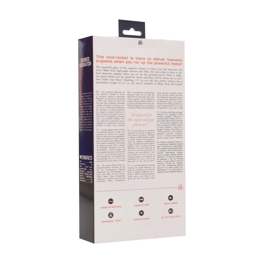 Vibromasseur côtelé GC by Shots – Image 2