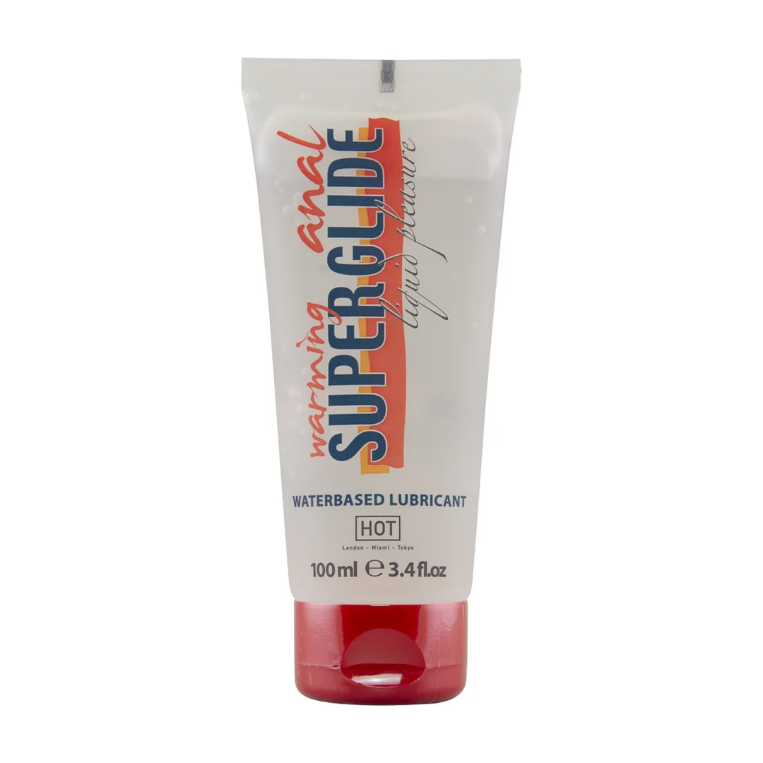 Lubrifiant chauffant à base d’eau HOT Anal Superglide Warming Liquid Pleasure 100 ml – Image 2