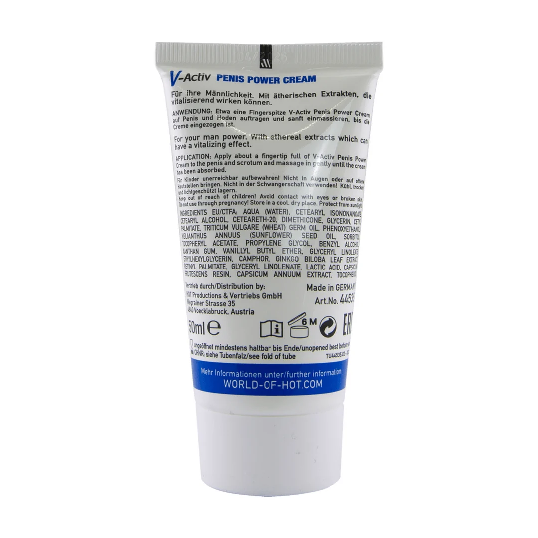 HOT V Activ Crème Power pour le pénis 50 ml – Image 2
