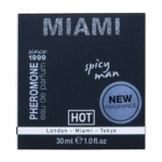 Parfum aux phéromones épicé HOT Miami pour hommes, 30 ml