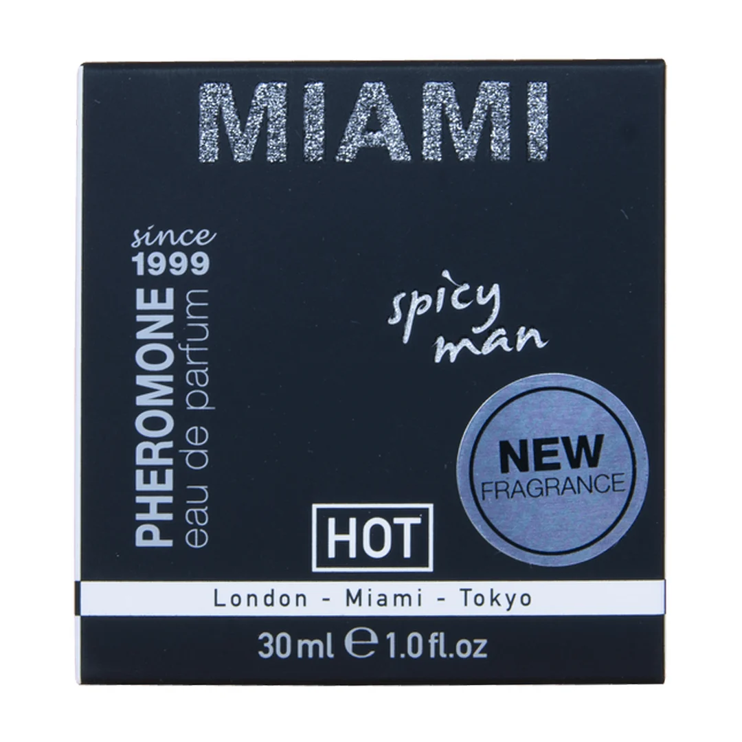 Parfum aux phéromones épicé HOT Miami pour hommes, 30 ml – Image 1
