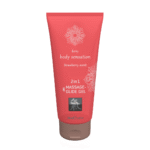 Gel 2 en 1 de massage et de glisse HOT à la fraise – Image 2