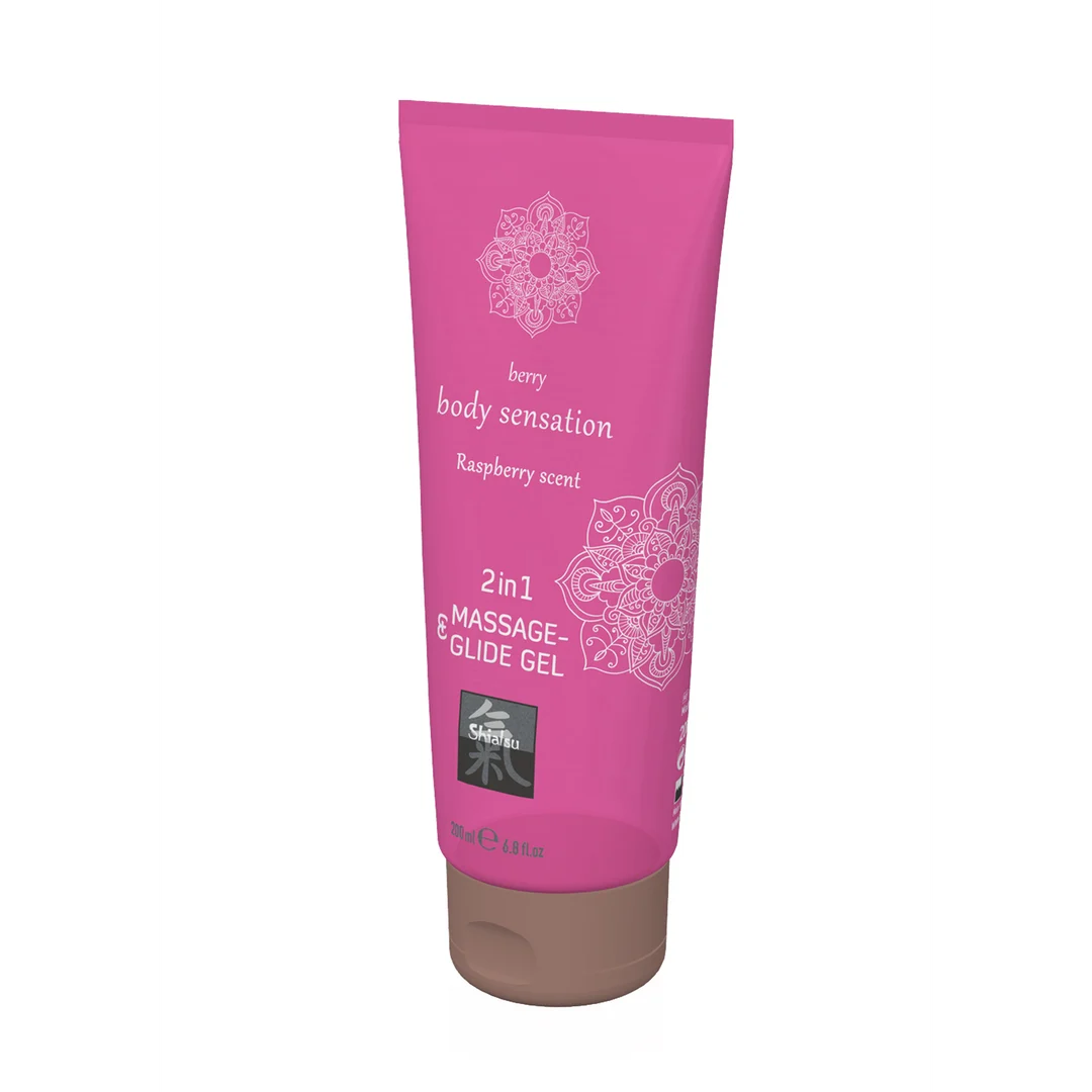 H-67072-5 Gel de massage et lubrifiant 2 en 1 HOT Framboise – Image 1