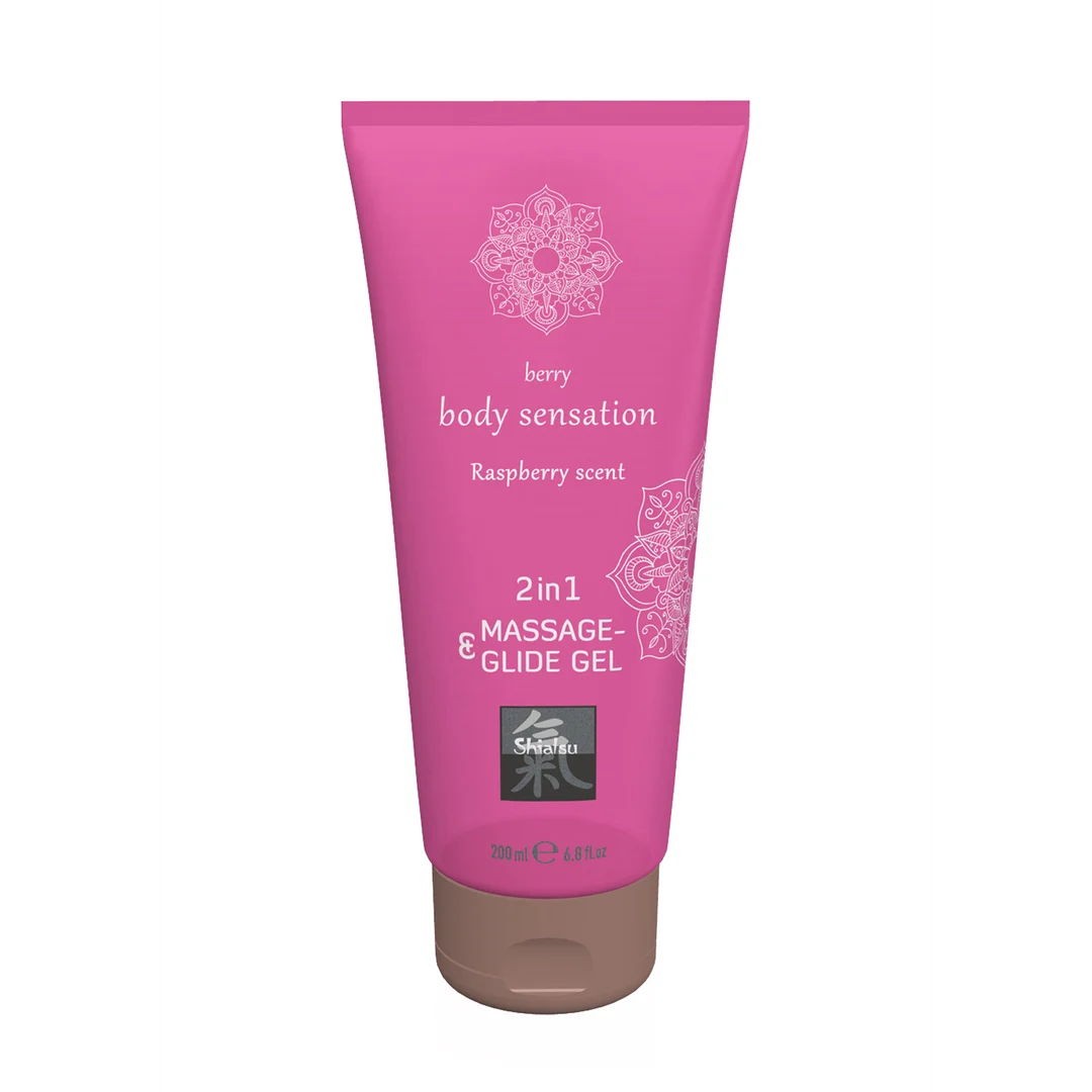 Gel de massage et lubrifiant 2 en 1 HOT Framboise – Image 2