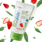 Lubrifiant aromatisé, vegan et 100 % naturel, fraise, 80 ml, BIOglide
