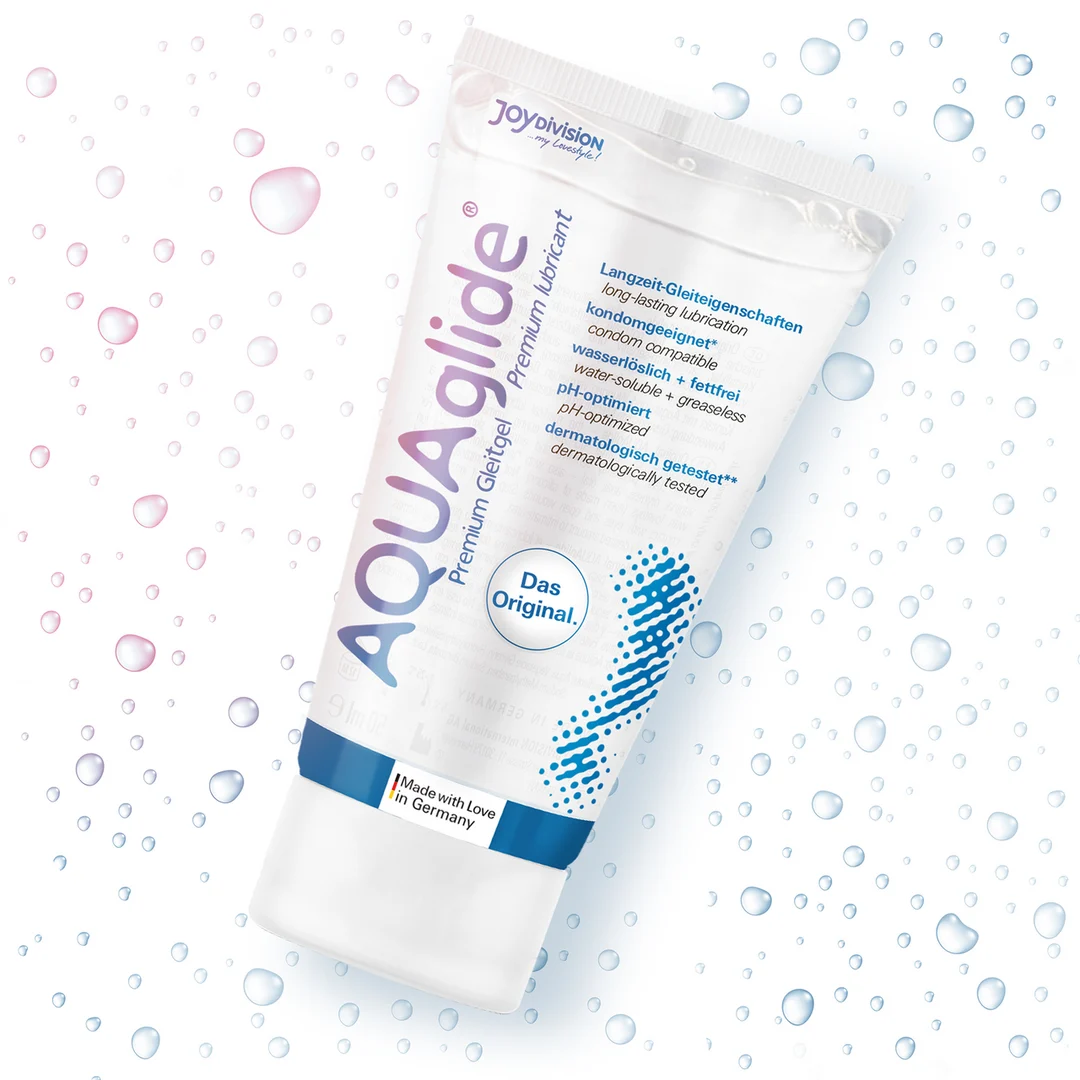 Lubrifiant à base d’eau – AQUAglide Neutral, lubrifiant médical – sans parfum et sans goût – 50 ml – Joydivision – Image 1