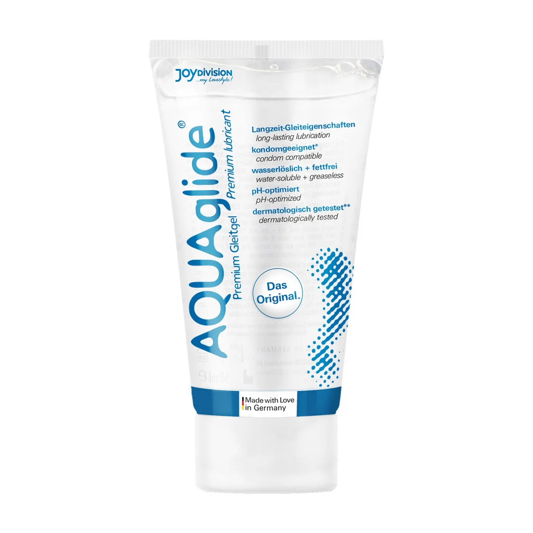 Lubrifiant à base d’eau – AQUAglide Neutral, lubrifiant médical – sans parfum et sans goût – 50 ml – Joydivision – Image 2