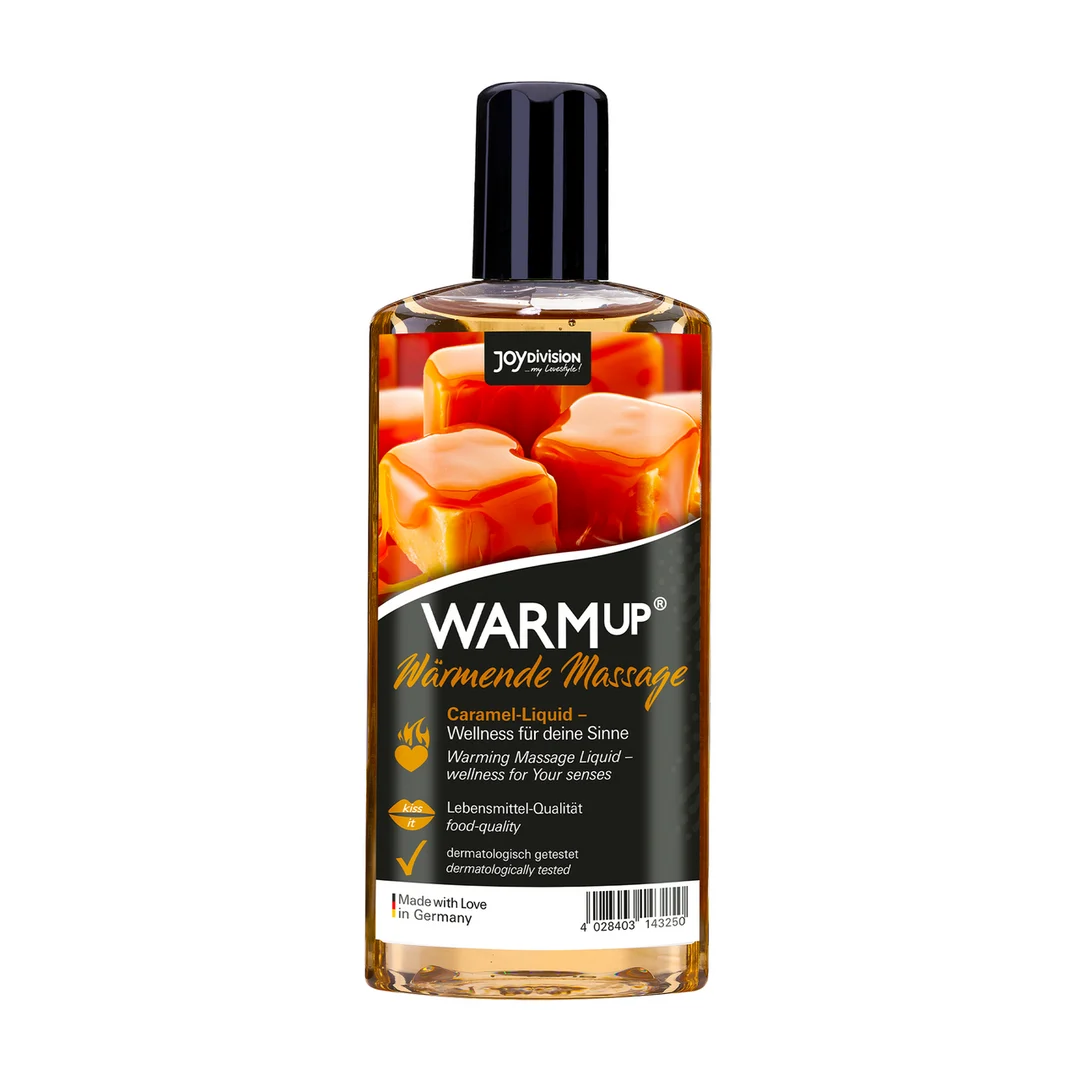 Huile de massage érotique, liquide de massage WARMup à effet chauffant, caramel, Joydivision, 150 ml – Image 2