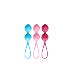 Pour les hommes, entraînement simple du plancher pelvien · V Balls · Boules de Kegel · 3 pièces · Turquoise/Rouge/Rose – Image 4
