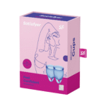 Lot de deux coupes menstruelles (15 ml et 20 ml), transparentes – Tester – Image 4